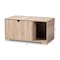 Baxton Studio Jasper Oak Finished 2-Door Wood Cat Litter Box Cover House 157-9543 - alternate 9